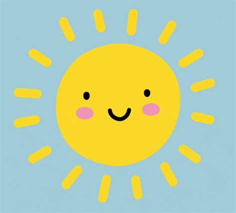 Yellow Cartoon Sun 