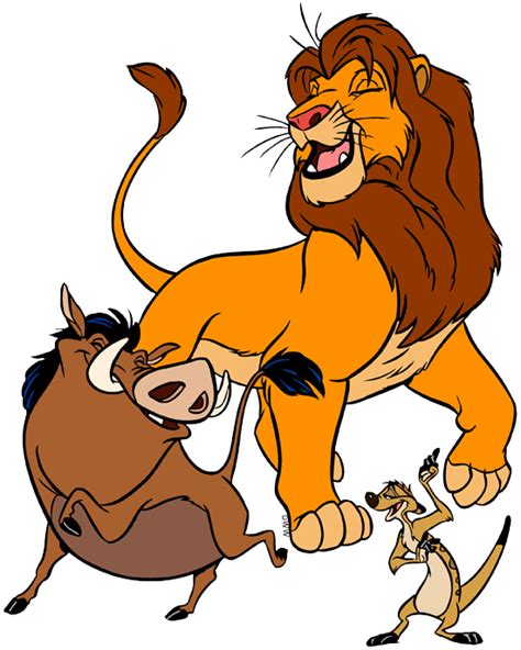 Timon Pumbaa And Simba Clip Art Images Disney Clip Art Galore
