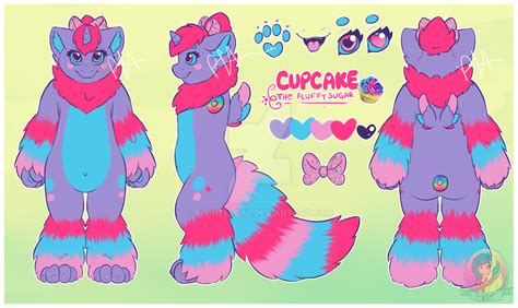 Furry Reference Sheet Cupcake The Fluffy Sugar By Rachelloal On
