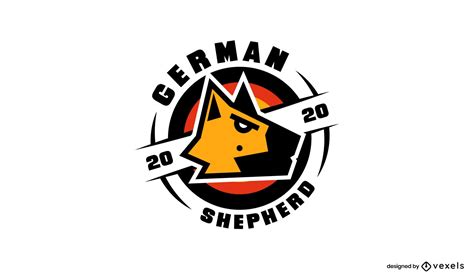 German Shepherd Logo Template Design Vector Download