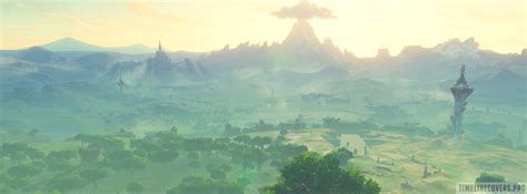 Video Game The Legend Of Zelda Breath Of The Wild Landscape Facebook Cover