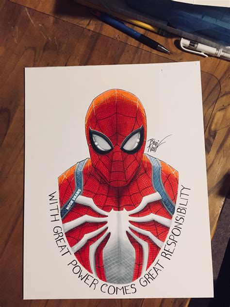 Spider Man Ps4 Drawing Rmarvel
