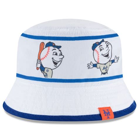 New York Mets New Era Toddler Mascot Ribbon Bucket Hat White