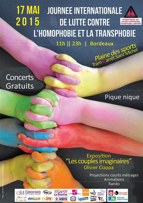 Journée Mondiale de lutte contre lHomophobie et la Transphobie mai Bordeaux Officielle