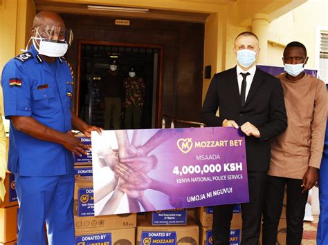 Mozzart Supports The Kenya Police Force With A Donation Of Ppes Worth