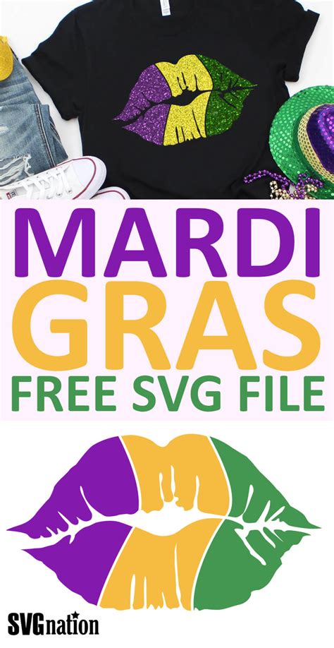 Mardi Gras Lip SVG Free SVG Files