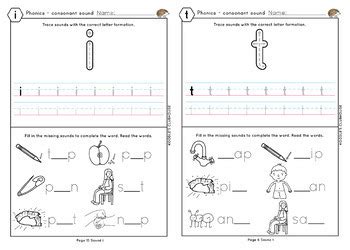 Phonics worksheets satpin have a graphic from the other.phonics worksheets satpin in addition, it will feature a picture of a kind that could be seen in the gallery of phonics worksheets satpin. Phonics SATPIN worksheets by Koodlesch | Teachers Pay Teachers