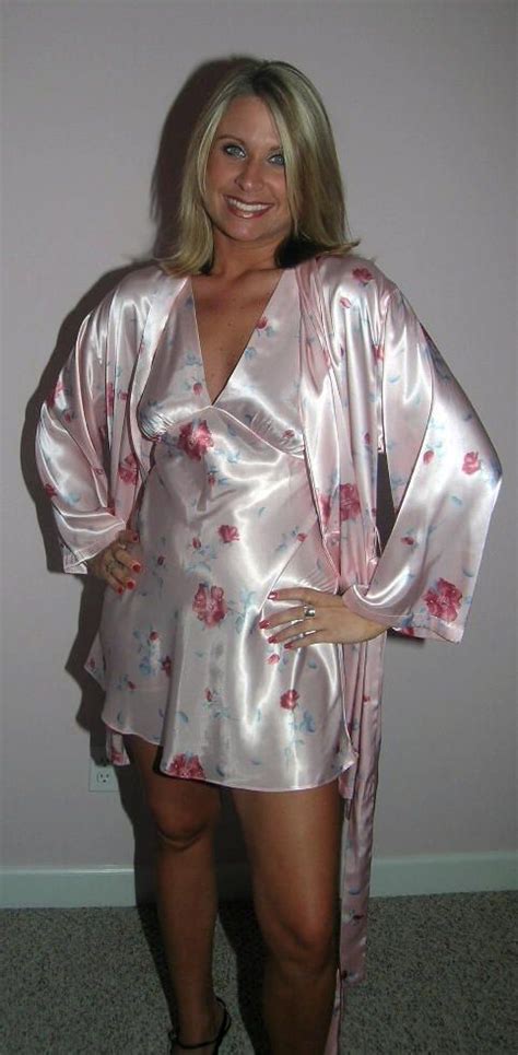 Silk Satin Dress Silk Satin Blouse Robe Camisole Nightwear Nightdress Dressing Gown Nighty