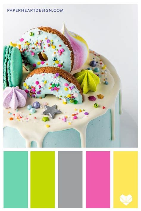 Color Palette Sweet Treats — Paper Heart Design Cake Color Palette