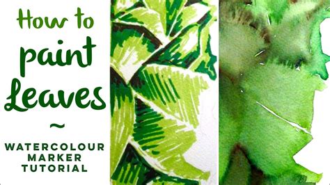 Watercolourpainting.com reminds you that this method, which helps the colour spread through the page in that classically whimsical watercolour. Aquamarkers: How to paint leaves - watercolour marker ...