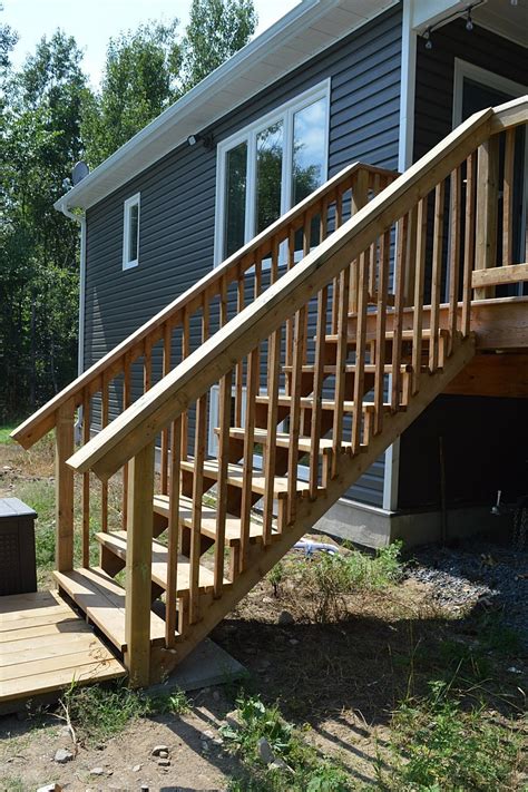 How To Build Deck Stairs From Pressure Treated Lumber The Vanderveen