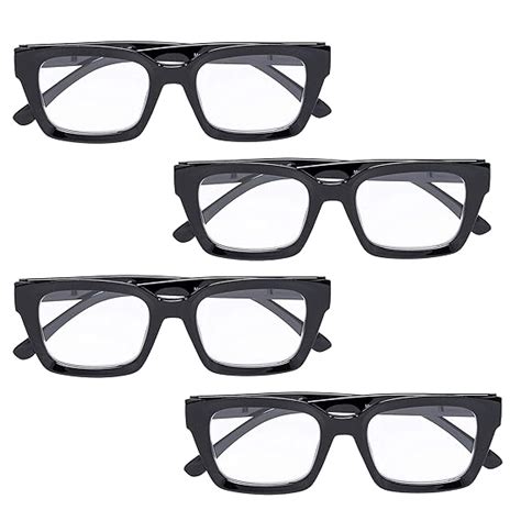 Buy Bfoco 4 Pairs Oprah Style Reading Glasses Oversized Square Readers For Women Men Reading 4