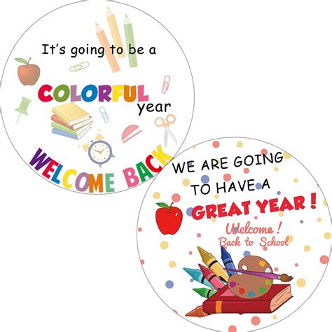 Buy 80 Pcs Welcome Back To School Stickers First Day Of School T