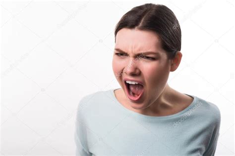 Angry Girl Screaming — Stock Photo © Dmyrtoz 106993866