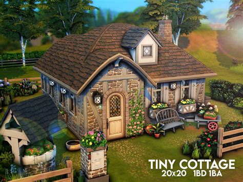 Xogerardines Tiny Cottage Tiny Cottage Sims House Design Sims 4