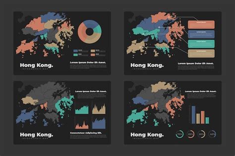 Hong Kong Kaart Infographic Premium Vector