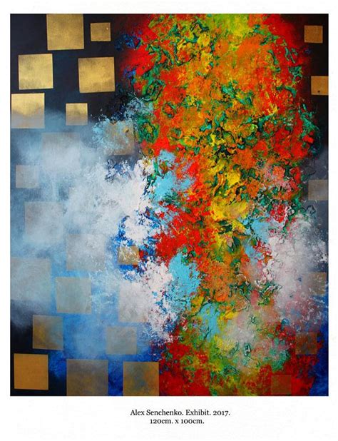 Large Abstract Painting By Alex Senchenko Contemporary Art Etsy