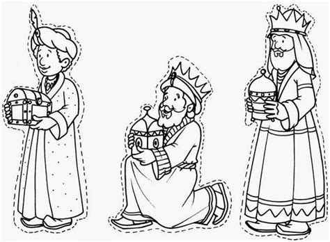 Dibujos de los reyes magos para colorear ~ Portal de Manualidades