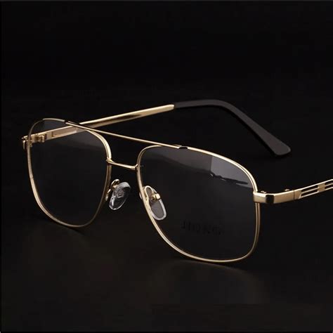 Designer Prescription Glasses Online Uk Brand Designer Retro Gold Eyeglasses Frames Men Eye