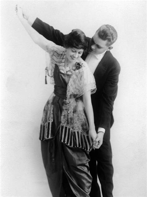 1910s Archive Black White Corsage Couple Dance Photograph By Mark Goebel