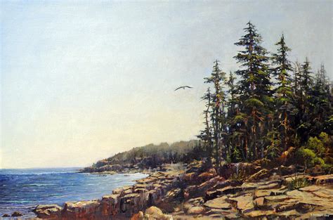 Along The Maine Coast Painting By Thomas Kearon Fine Art America