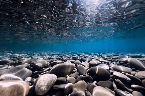 Outdoors Underwater Sea Water Stones 1080p Wallpaper