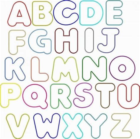 Letras Grandes Do Alfabeto Para Impressão Ver E Fazer