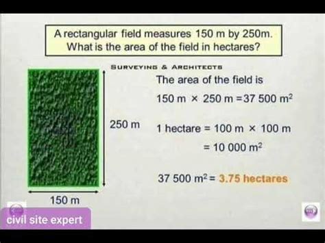 How To Calculate Area In Hectares How To Measure Are Sq M To Hectares