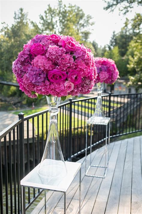 Tall wedding centerpieces are one of the brilliant ideas how to decorate your reception. tall fuschia centerpiece - Google Search | Tall wedding centerpieces, Diy wedding flowers, Hot ...