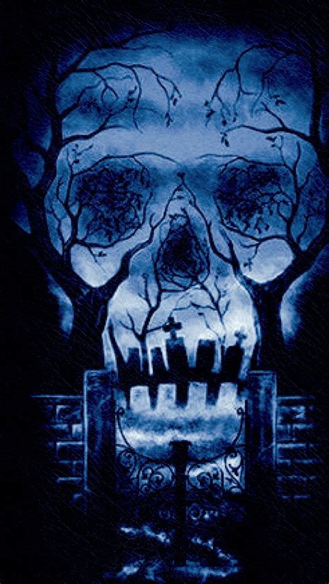 Pin By Tecia On Halloween Wallpaper Skull Art Halloween Wallpaper