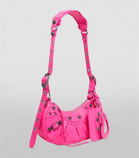 Womens Balenciaga Pink Xs Leather Le Cagole Shoulder Bag Harrods Uk