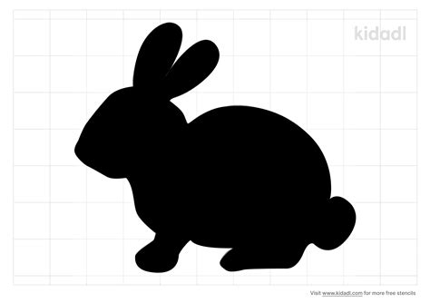 Free Easter Bunny Stencil Stencil Printables Kidadl