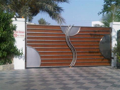 Stainless Steel Gate In Dubai Sharjah Al Diplomacy Metalic Const Ind