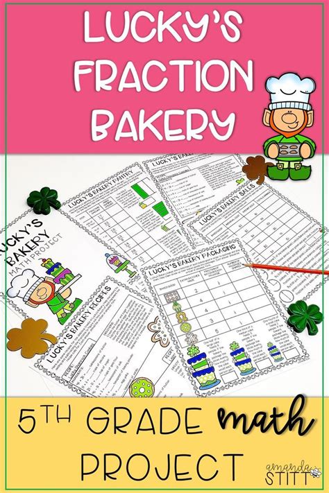I love teaching upper elementary children. St. Patrick's Day Math Activities | 5th Grade Fractions ...