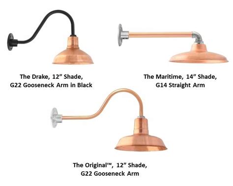 These types of outdoor light fixtures are called gooseneck lights in reference to the often swooping, curved arm of the light. Raw Copper Takes Classic Gooseneck Lighting to New Heights ...