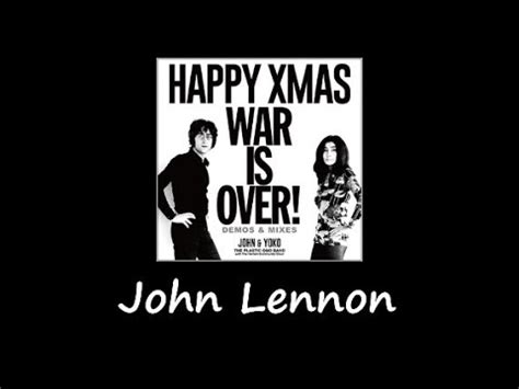 歌詞和訳 Happy Christmas War is Over John Lennon YouTube Music