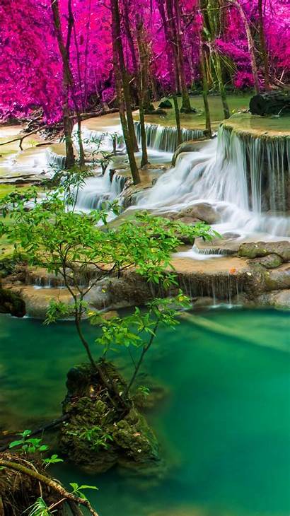 Nature Zedge Waterfalls Waterfall Uploaded User Forest