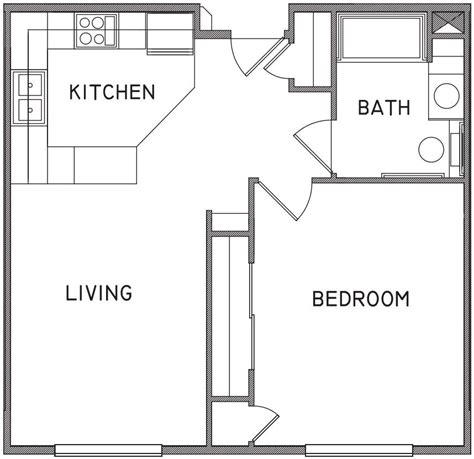 20 650 Sq Ft Floor Plan 2 Bedroom