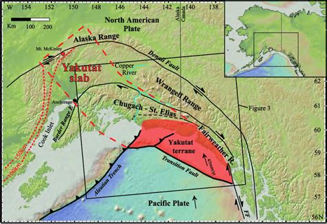 General Tectonic Setting Of Southern Alaska With Major Tectonic