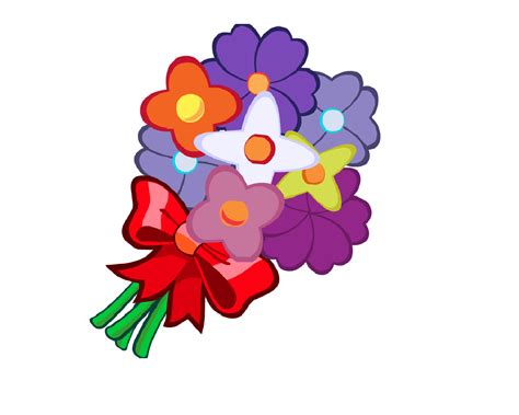 Cartoon Bouquet Of Flowers Clipart Best
