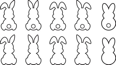 Outline Bunny Svg Easter Bunny Shape Svg Png Eps Dxf 20381409 Vector