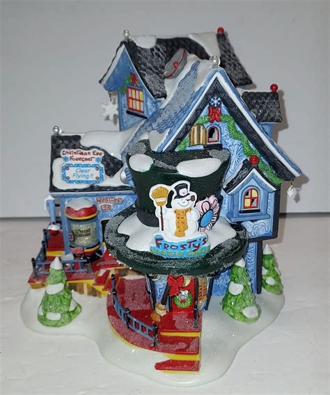 Dept 56 North Pole Series Frosty‘s Christmas Weather Station Snowman