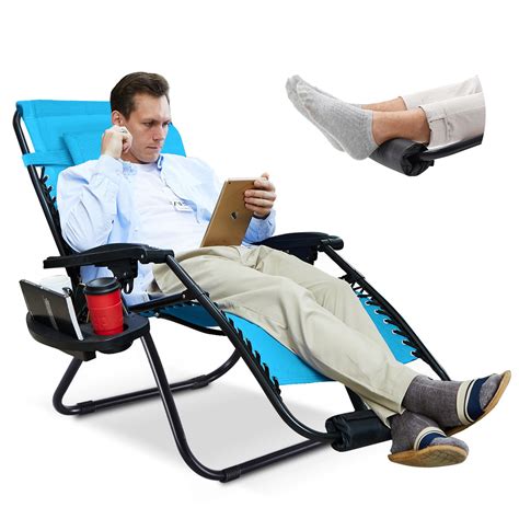 Zero Gravity Chair With Foot Rest Cushion Support 350 Lbs Patio