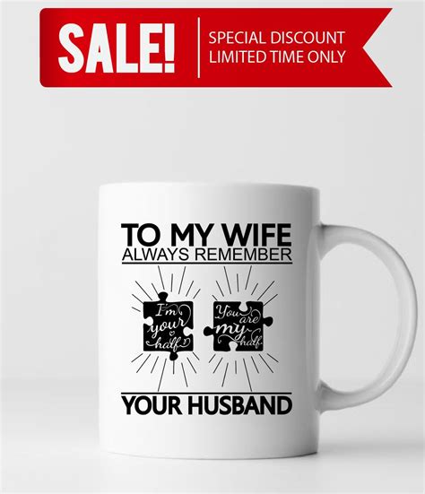 Christmas gift ideas for mom are a token of our gratitude to her for showing us how to be woke, compassionate men. TO MY WIFE YOU ARE MY HALF - Wife gift ideas, wife gifts ...