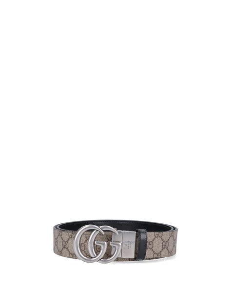 Gucci Gg Marmont Reversible Belt In Natural For Men Lyst