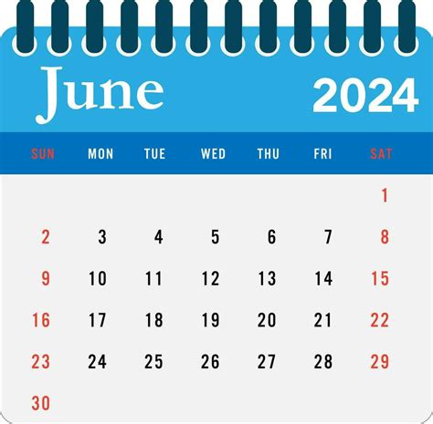 June 2024 Calendar Wall Calendar 2024 Template 33121964 Vector Art At