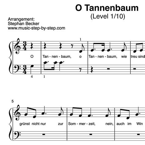 O Tannenbaum Für Klavier Sehr Leicht Aufnahme