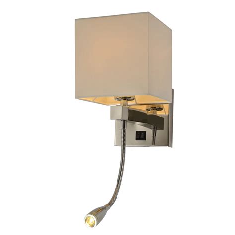 Hotel Chrome Sconce Bedside Lamp Headboard Wall Recessed Led Wall