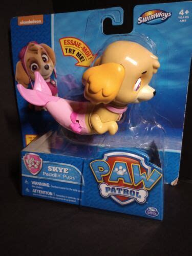 Paw Patrol Skye Paddlin Pups By Swimways Wind Up Bathpool Toy