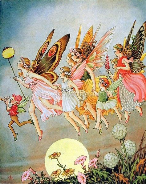 When The Fairies Came Ida Rentoul Outhwaite Fairy Paintings